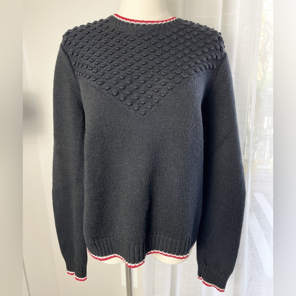 Brooks Brothers Red Fleece Vintage Textured Wool Pullover Sweater Size Large